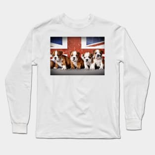 English bulldog puppies Long Sleeve T-Shirt